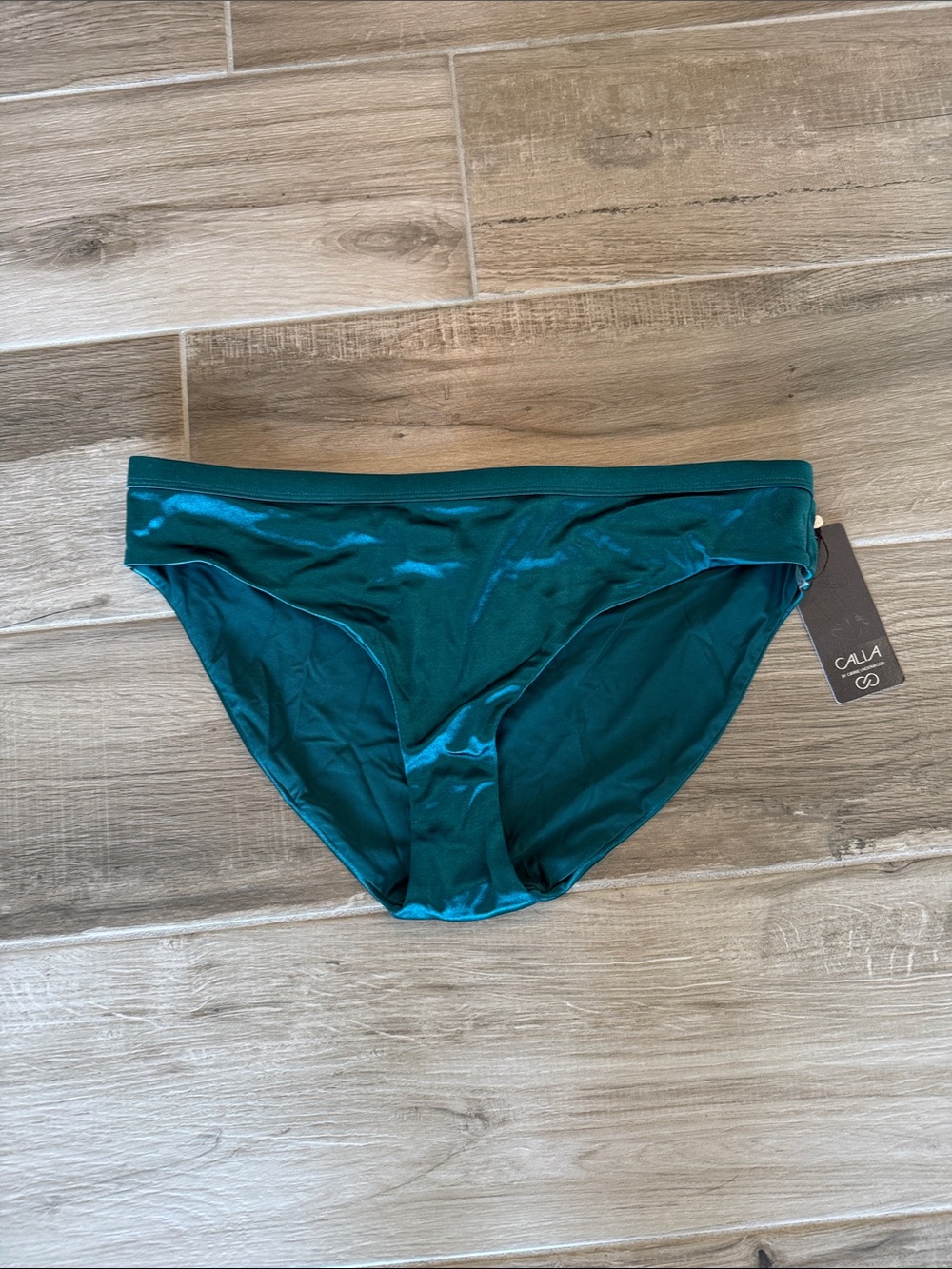 NWT Calia XL Shine Bikini Bottom Deep Teal